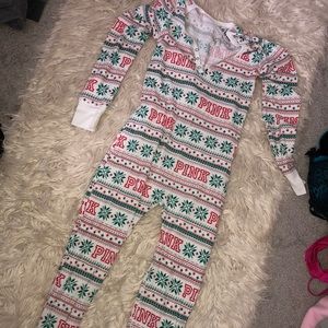 Victoria’s Secret pink onsie